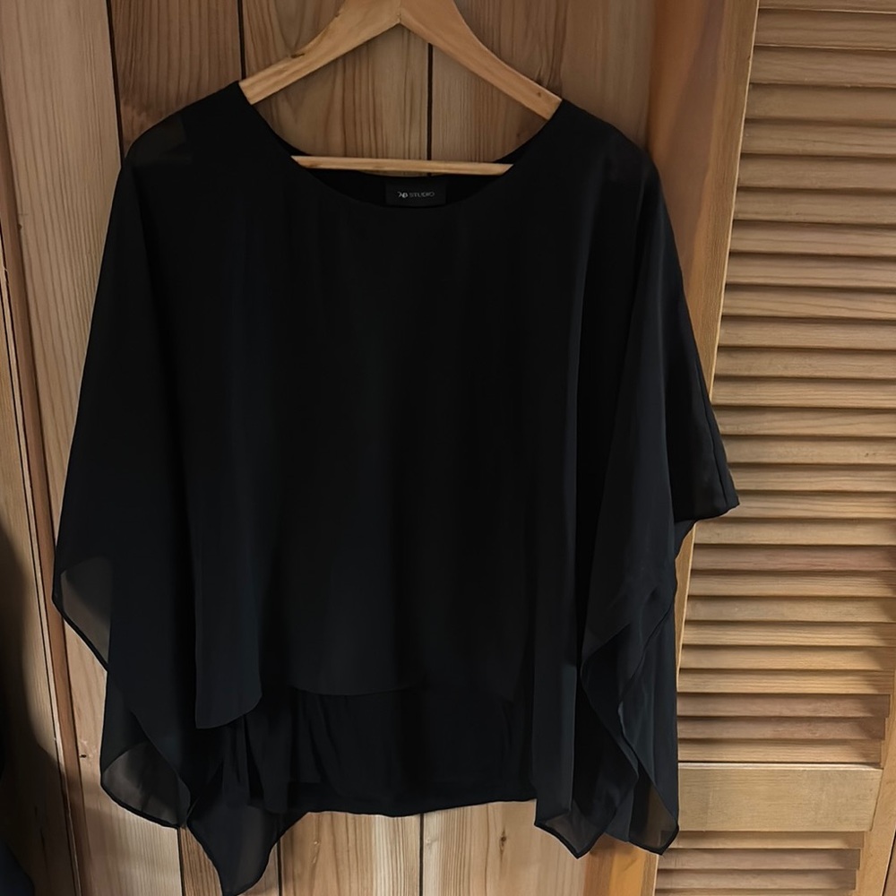 Elegant Black Sheer Top